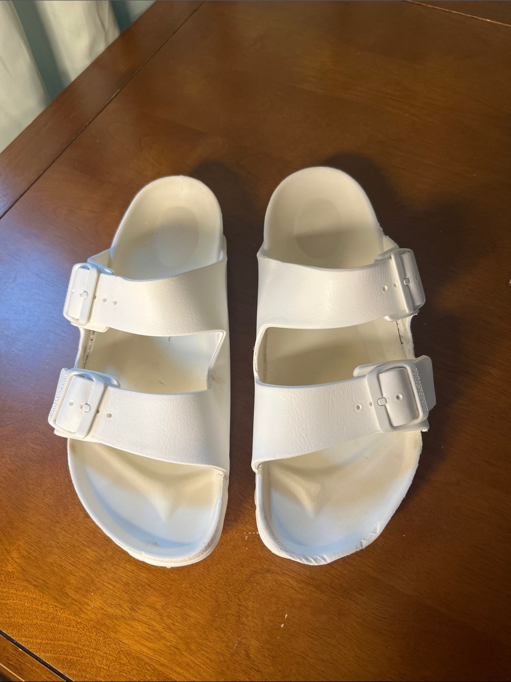 Birkenstock EVA 260 White Double-Strap Slide Sandals
